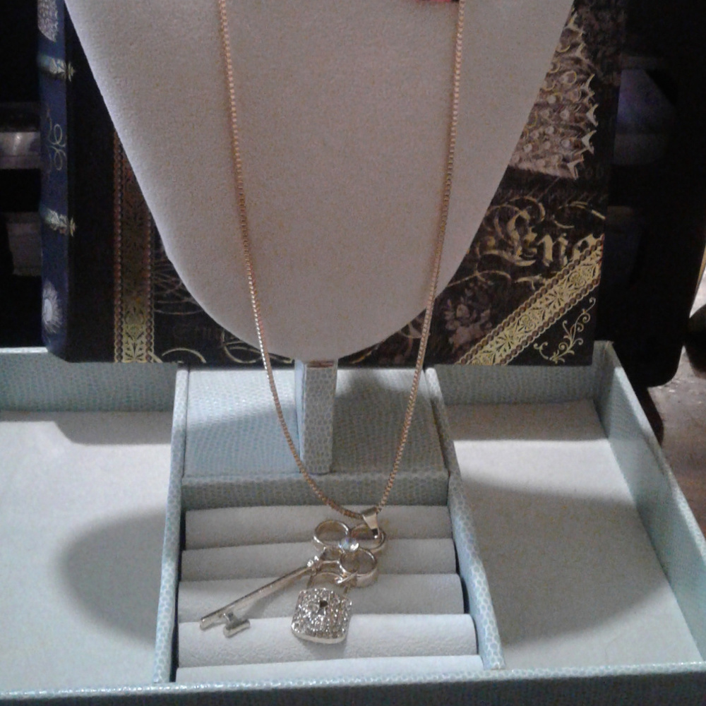 Betsey Johnson  "Lock & Key" necklace